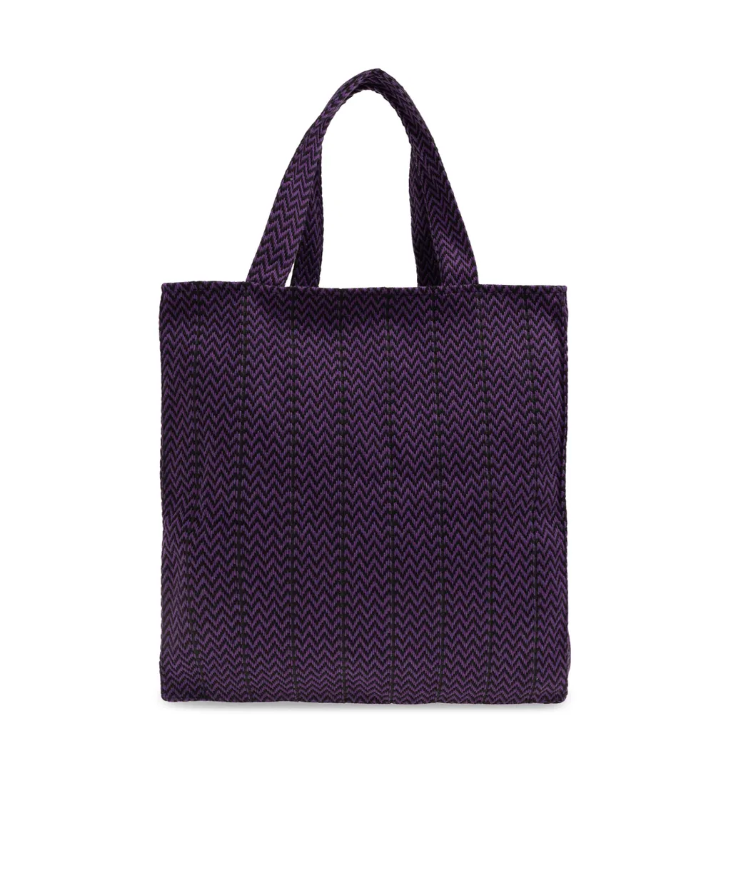 X Future Logo Embroidered Interwoven Tote Bag