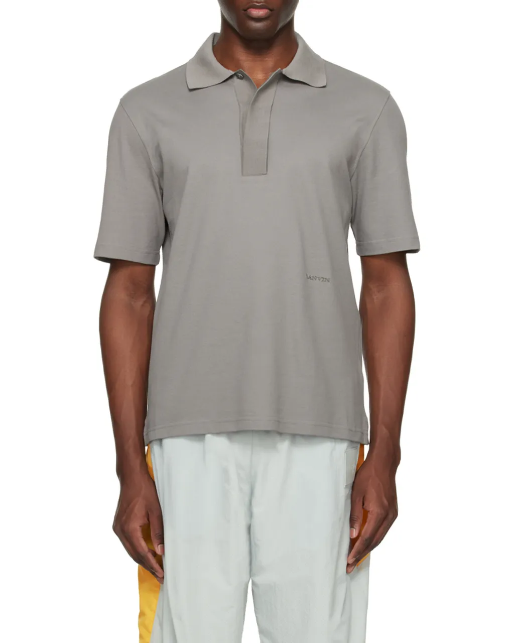 Short-Sleeved Straight Hem Polo Shirt