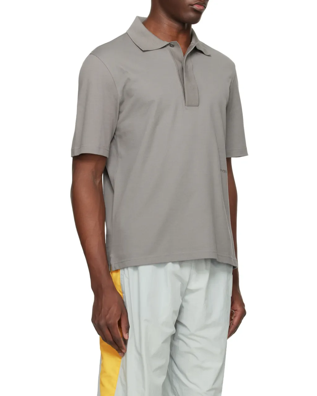 Short-Sleeved Straight Hem Polo Shirt