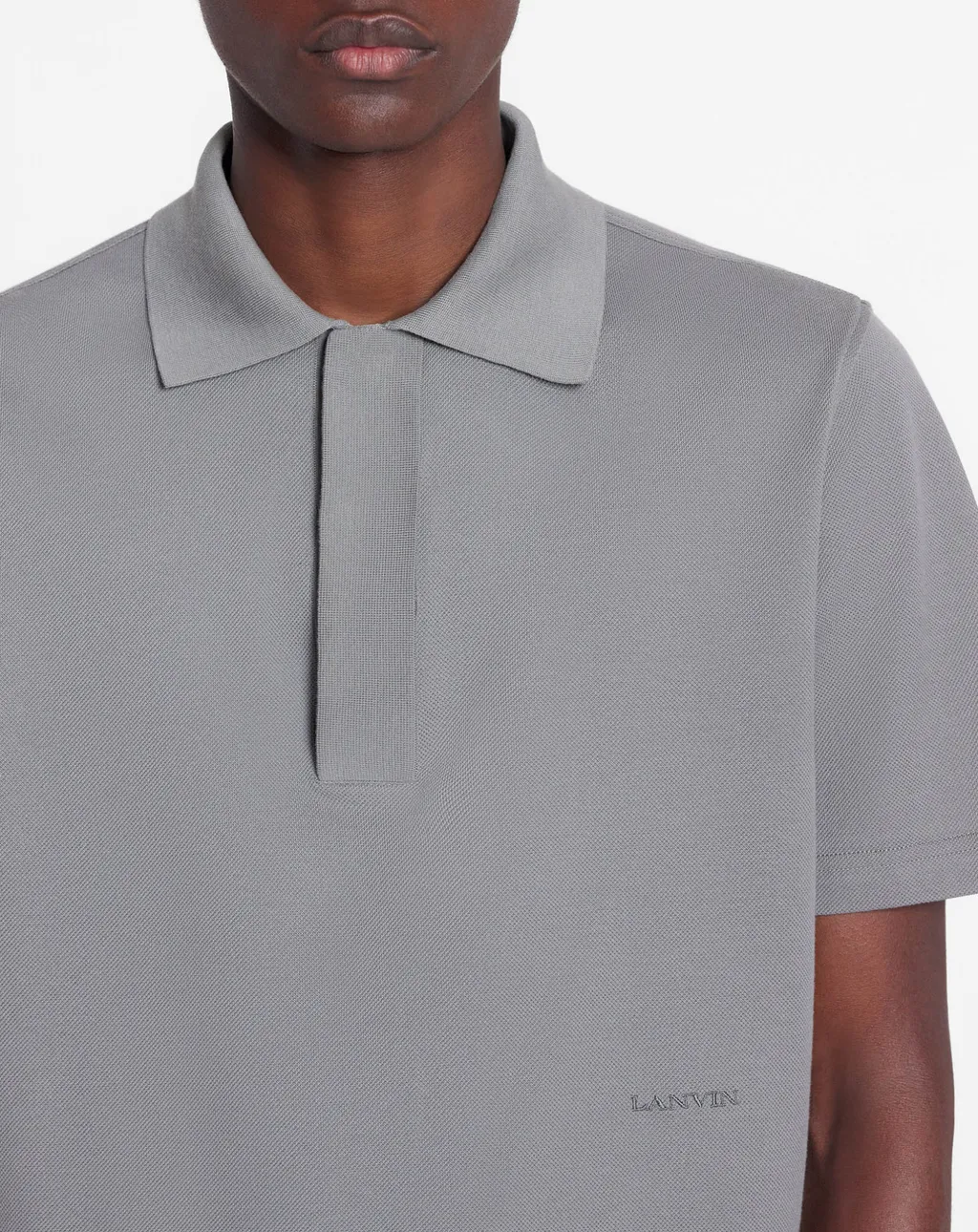 Short-Sleeved Straight Hem Polo Shirt