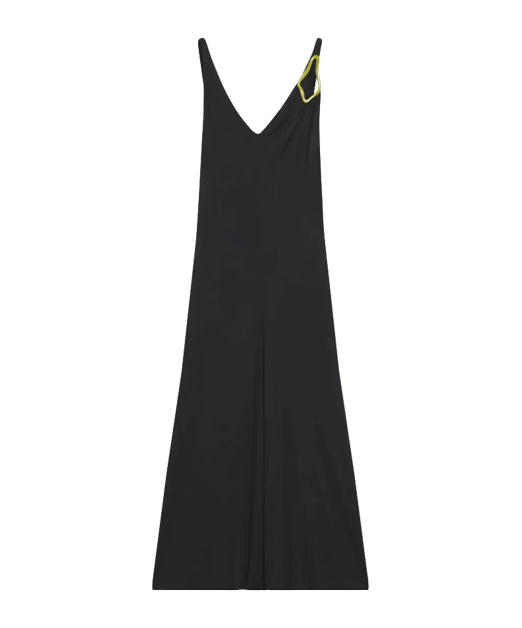 Pleated A-Line Midi Dress