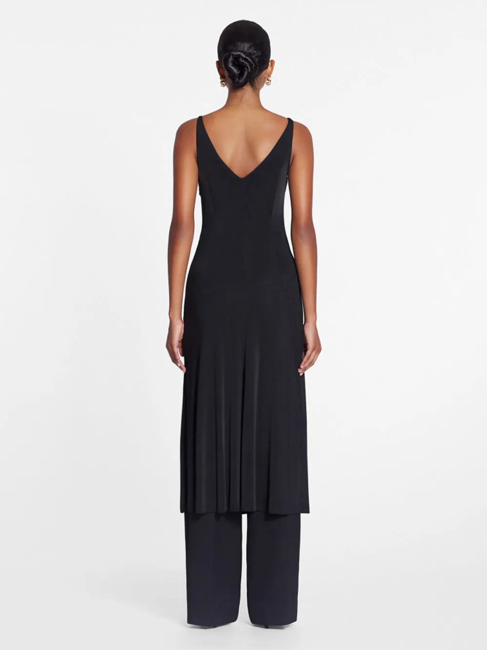 Pleated A-Line Midi Dress