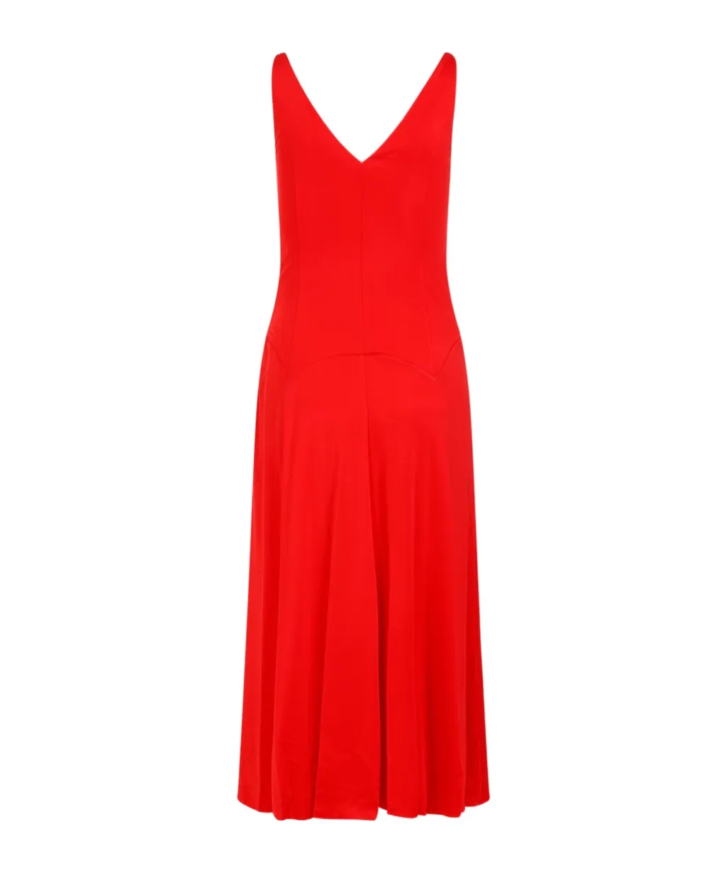V-Neck Sleeveless Dress