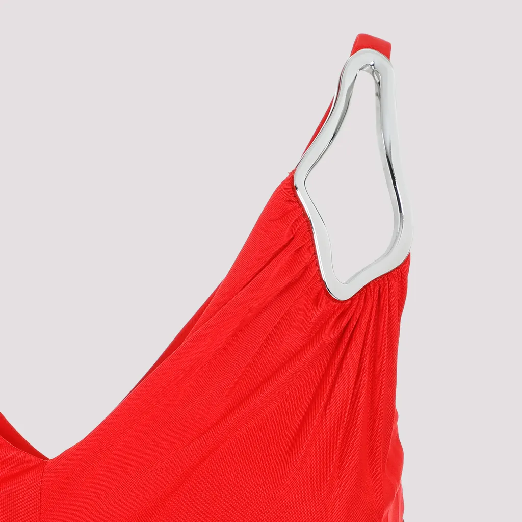V-Neck Sleeveless Dress