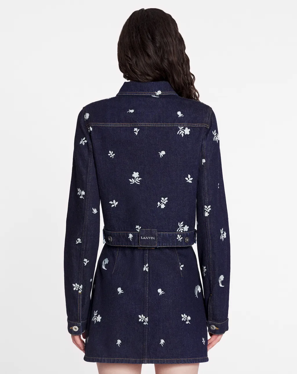 Floral Embroidered Denim Jacket