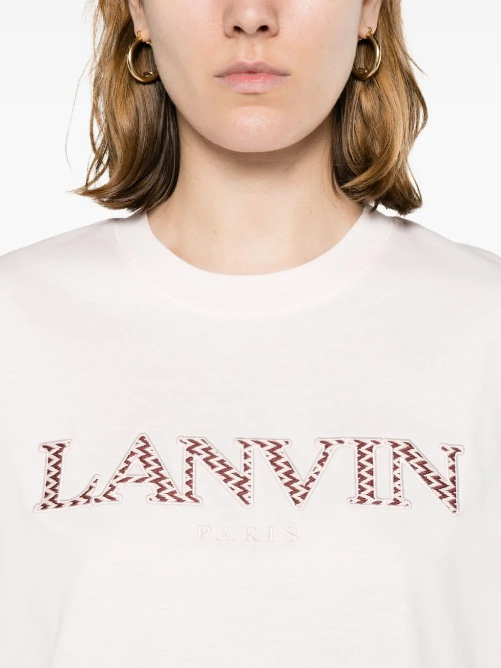 Logo Embroidered Crewneck T-Shirt