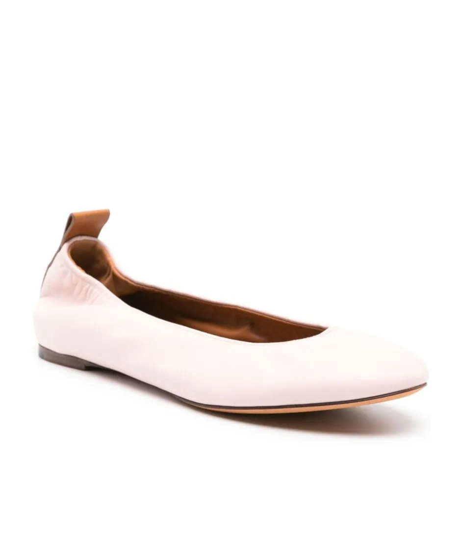 Slip-On Leather Ballerina Shoes