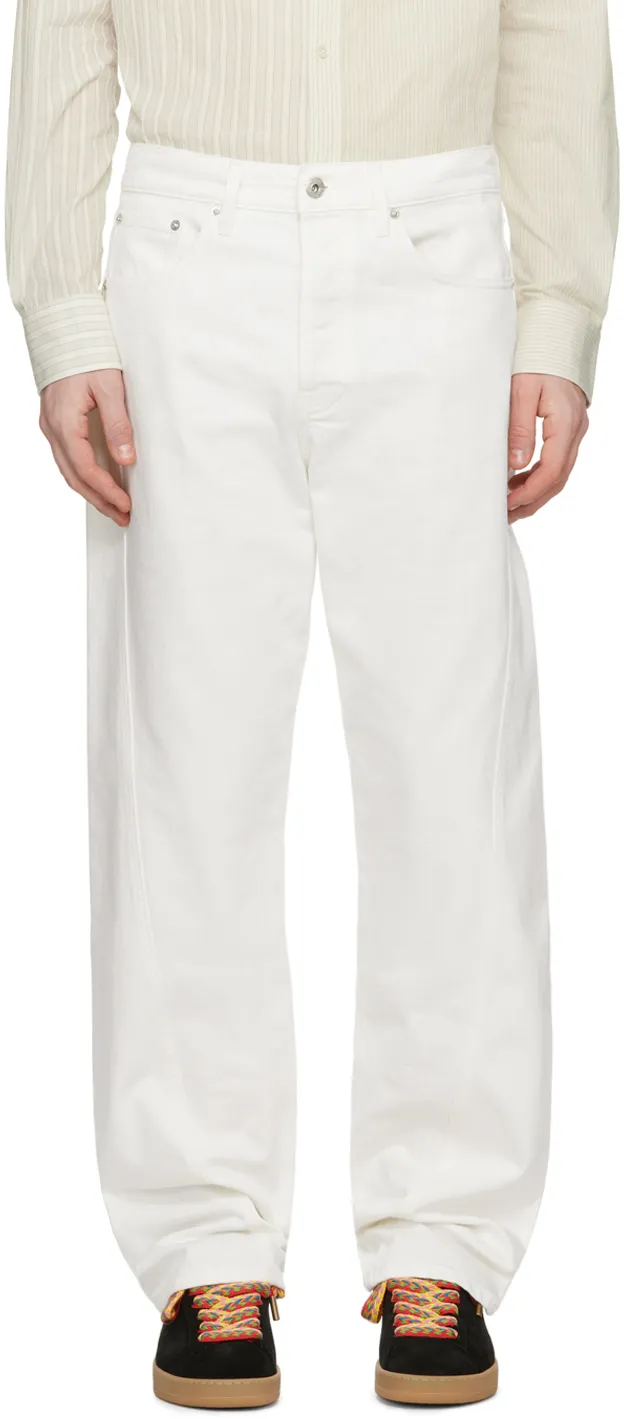 Twisted Straight Leg Jeans