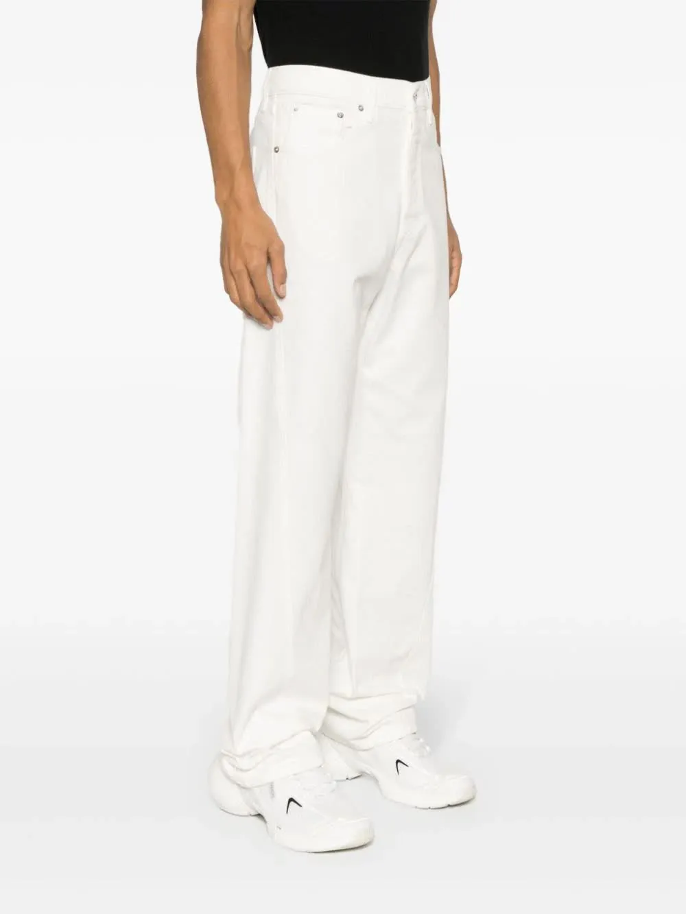 Twisted Straight Leg Jeans