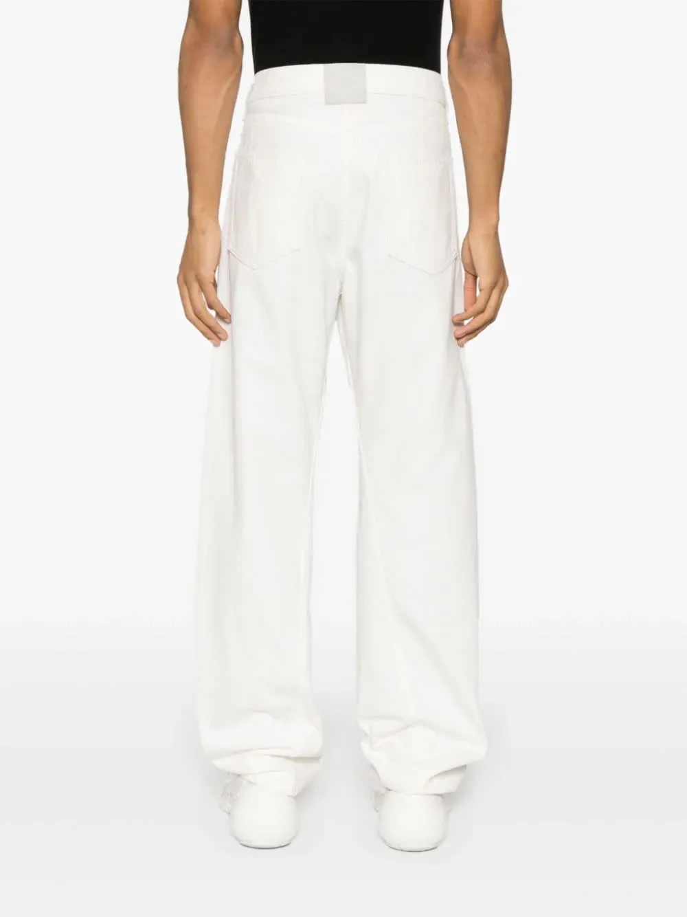 Twisted Straight Leg Jeans