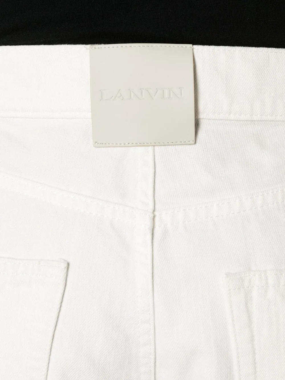 Twisted Straight Leg Jeans