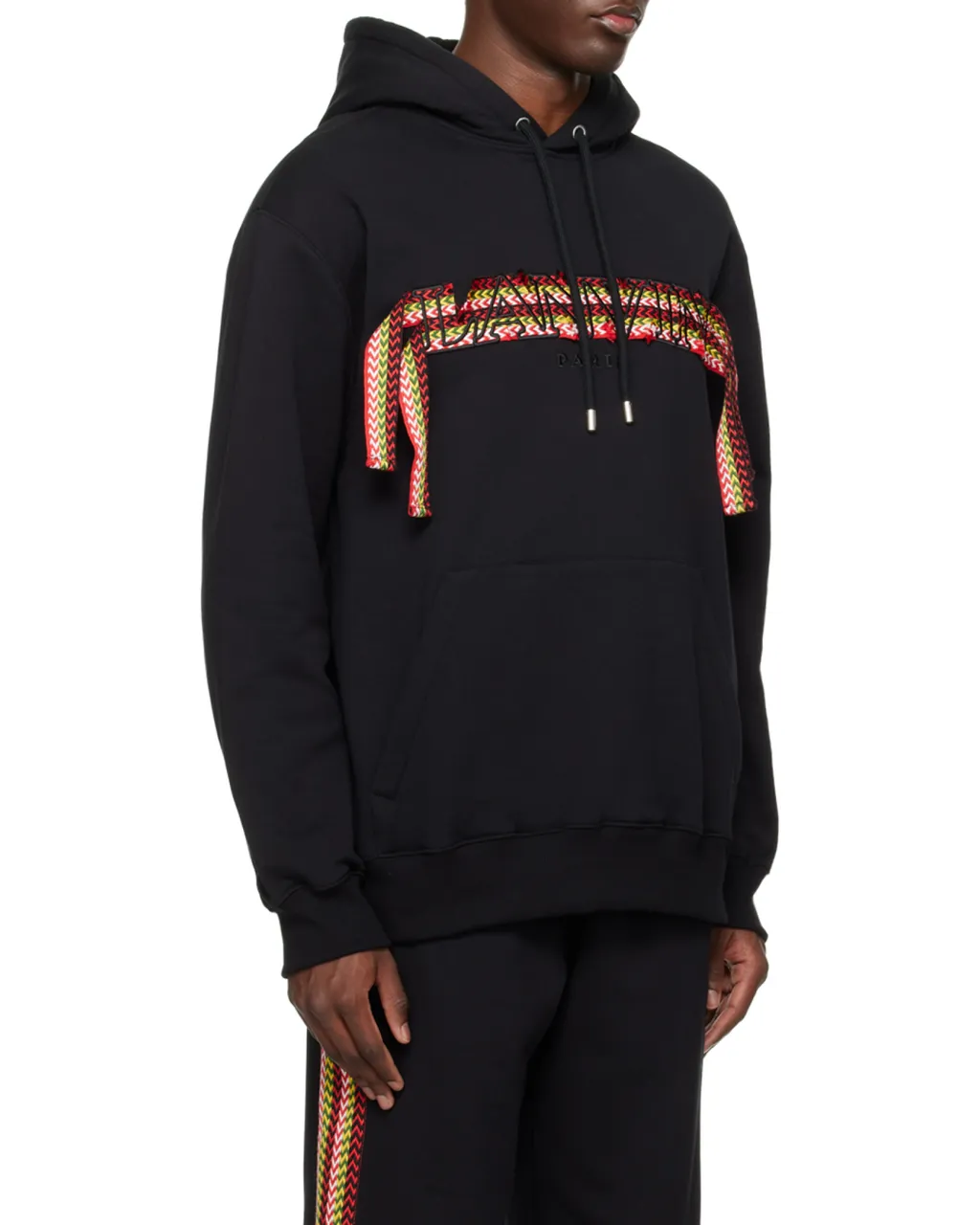 Logo Embroidered Drawstring Hoodie