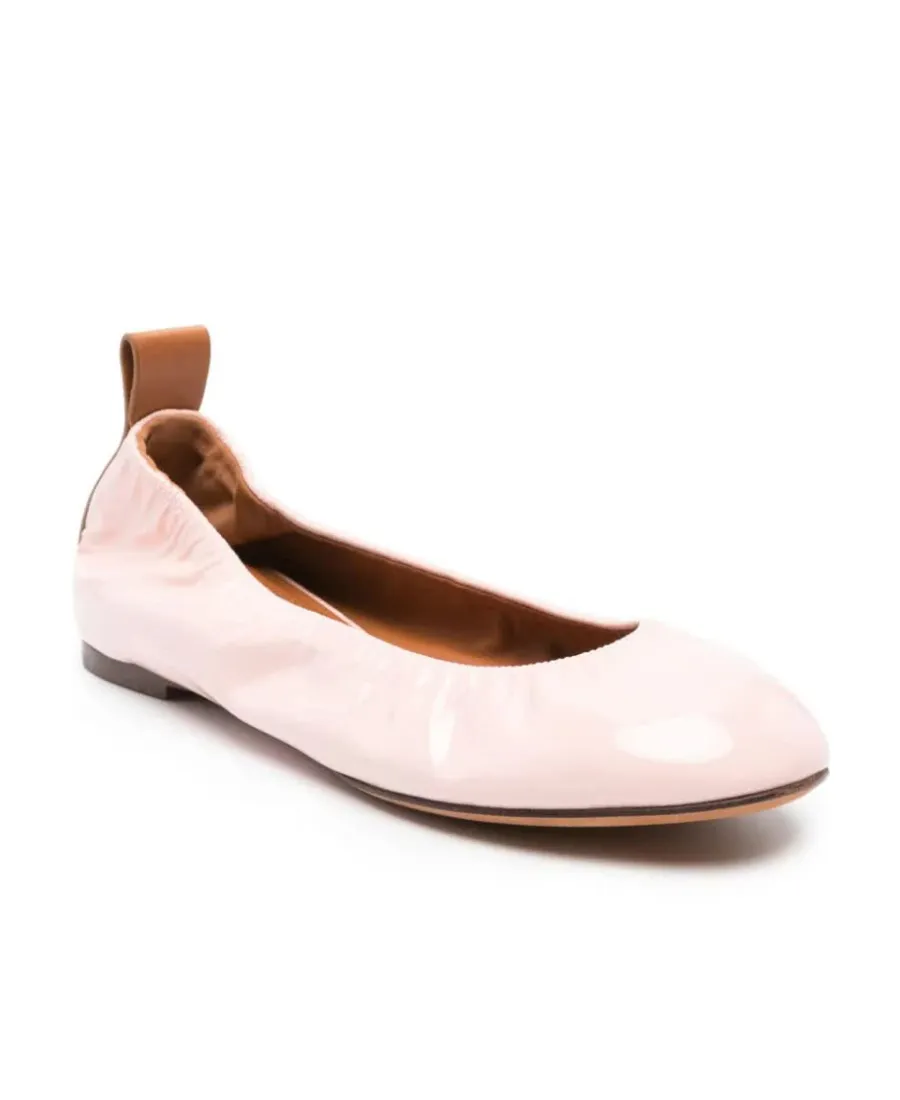 Ruched Detail Ballerina Shoes