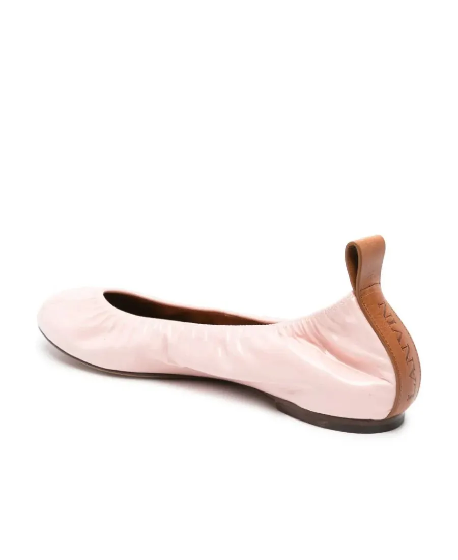 Ruched Detail Ballerina Shoes