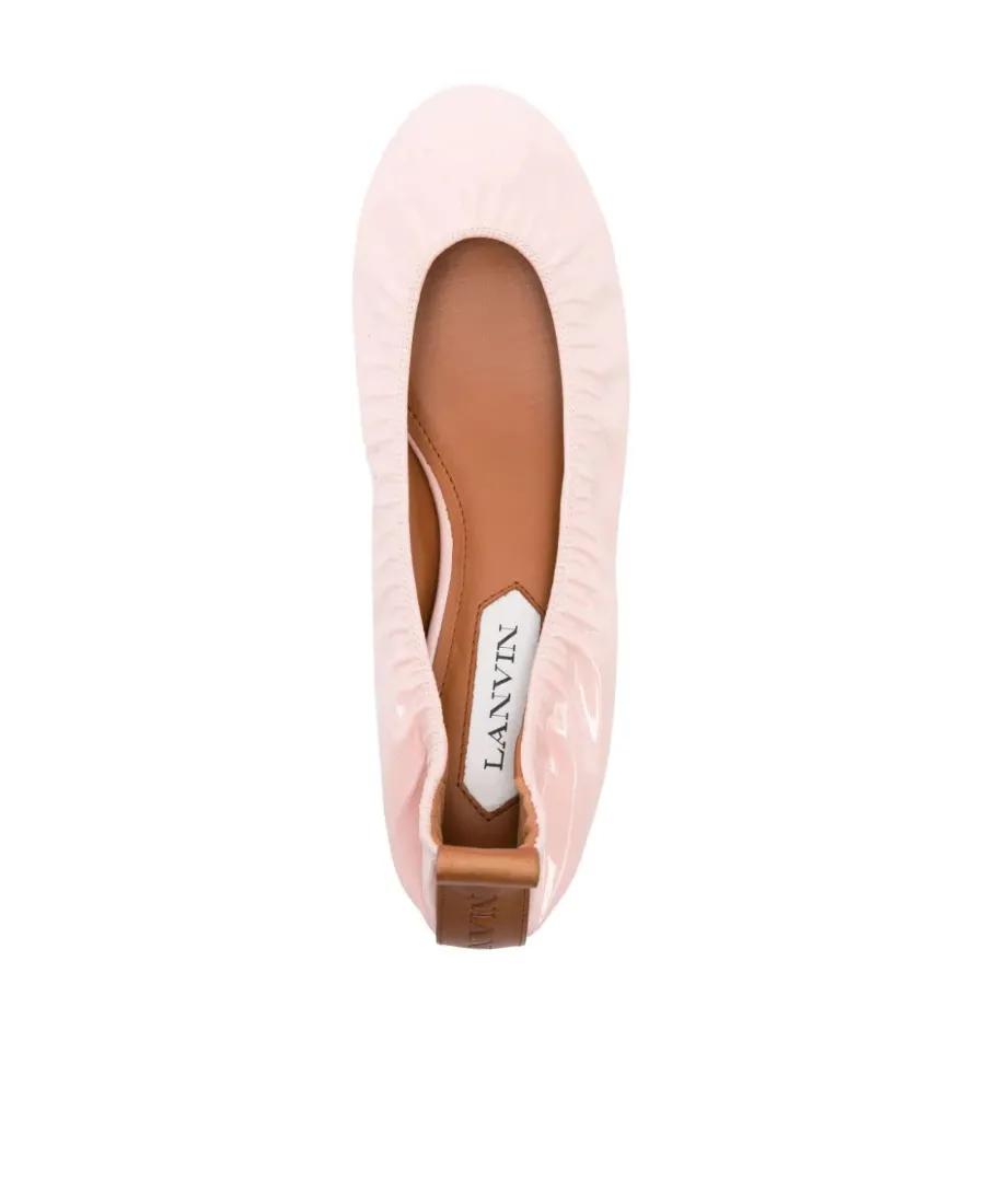 Ruched Detail Ballerina Shoes