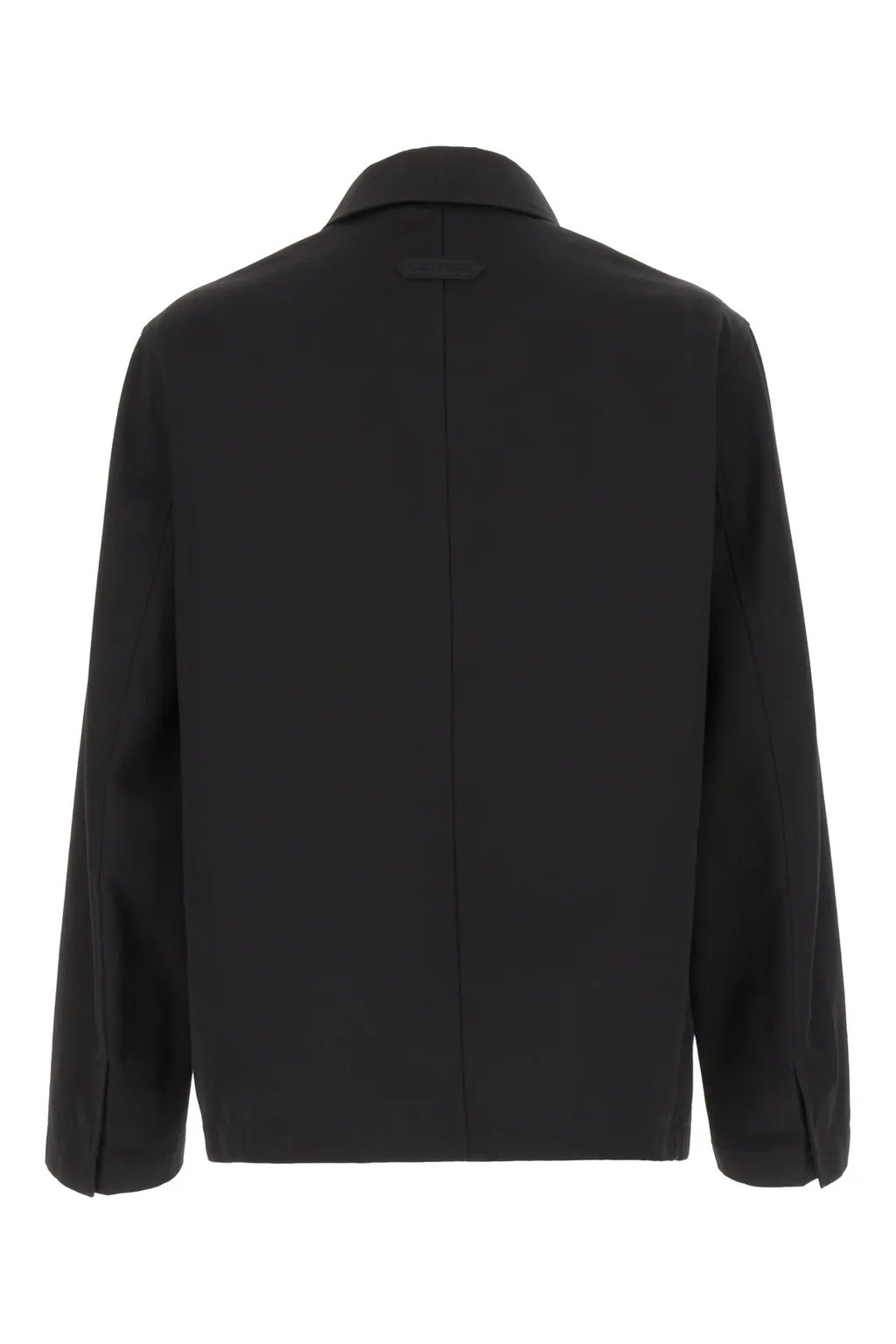Long Sleeved Buttoned Twill Jacket