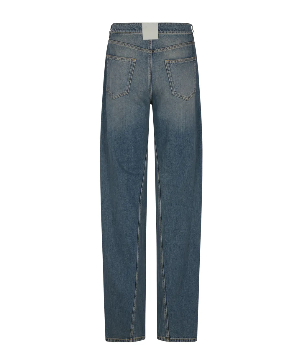 Mid-Rise Straight-Leg Jeans