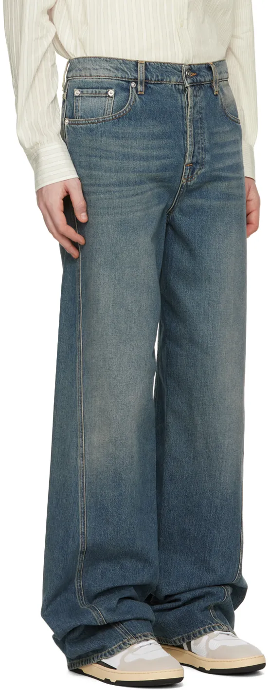 Mid-Rise Straight-Leg Jeans