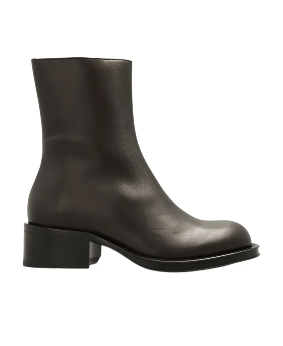 Zip Detailed Ankle Boots