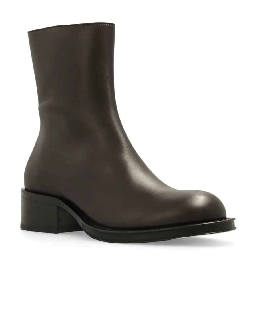 Zip Detailed Ankle Boots