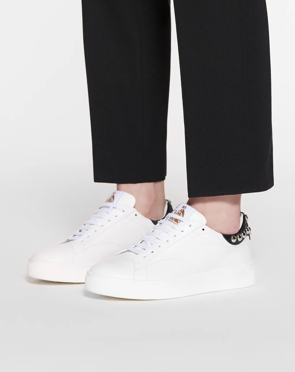Round Toe Lace-Up Sneakers