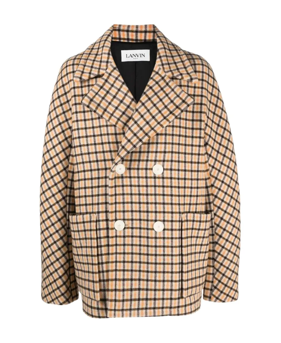Check Pattern Short Coat