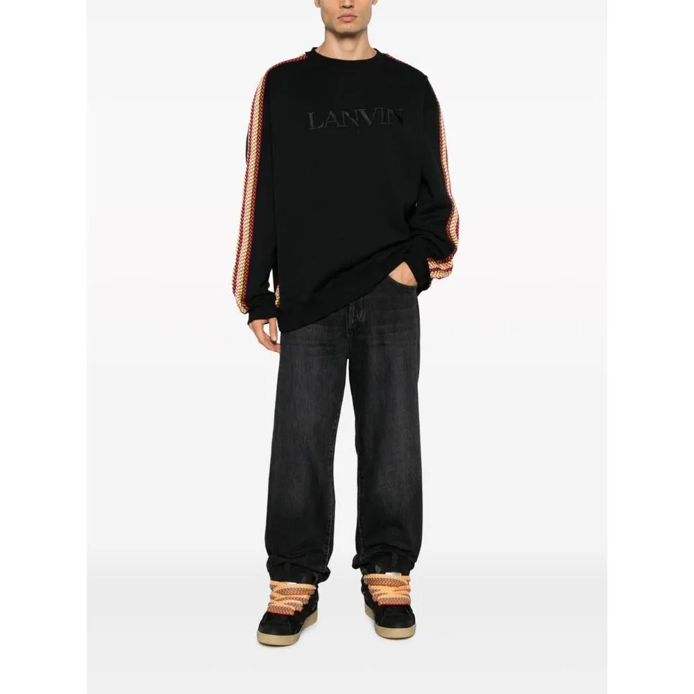 Curb Lace Embellished Crewneck Sweatshirt
