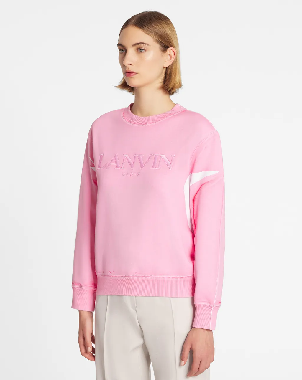 Logo Embroidered Crewneck Sweatshirt