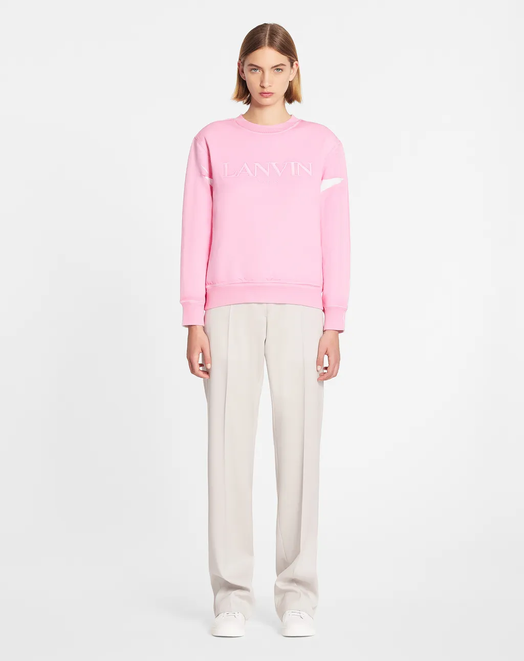 Logo Embroidered Crewneck Sweatshirt
