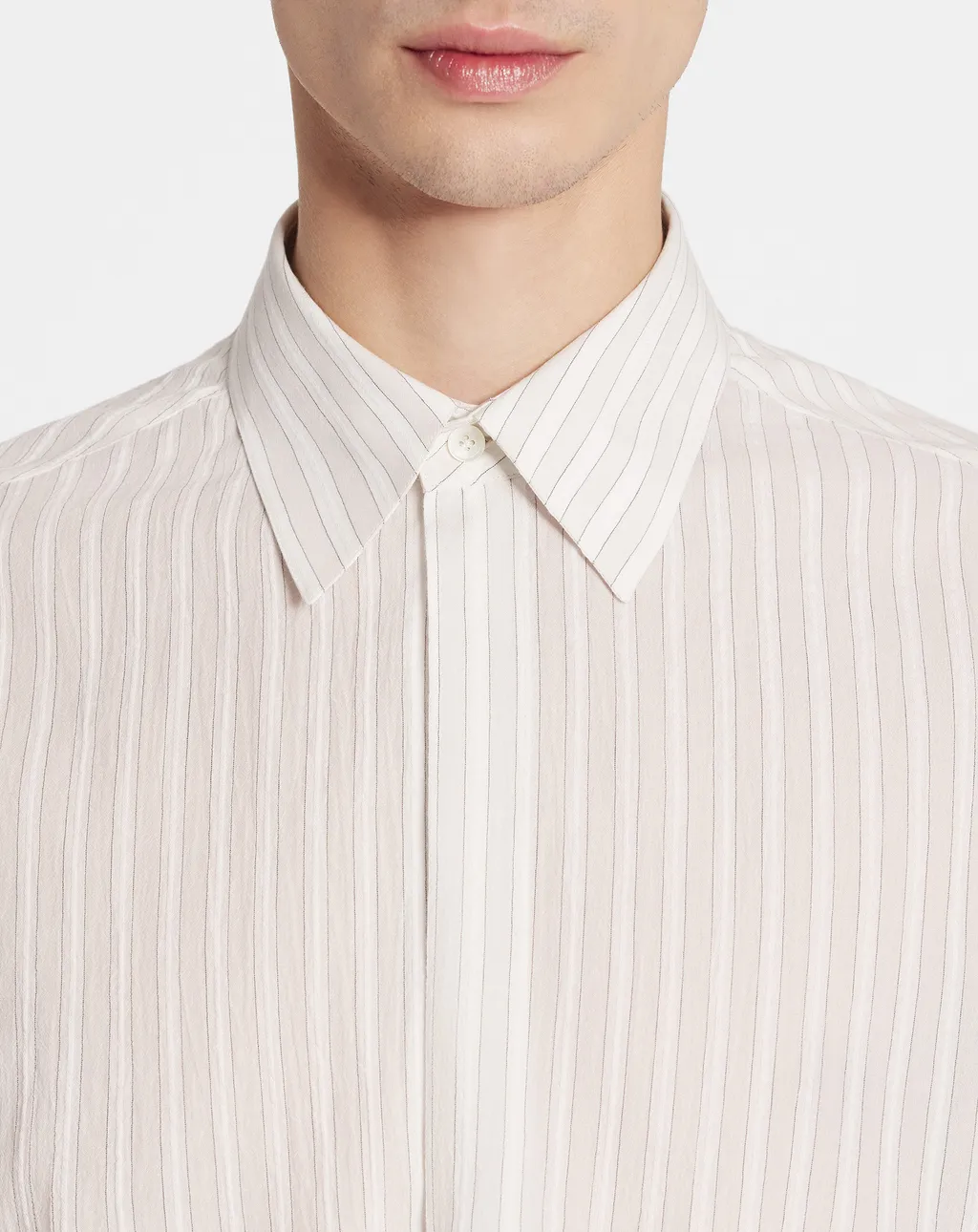 Striped Long-Sleeved Shirt