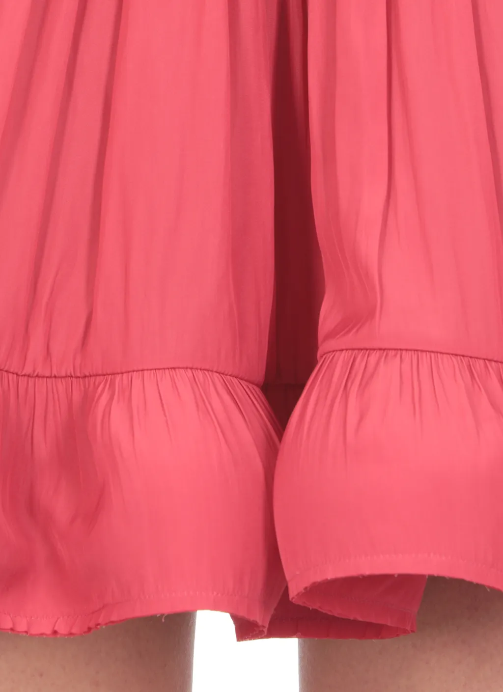 High-Waist Ruffled Flared Mini Skirt