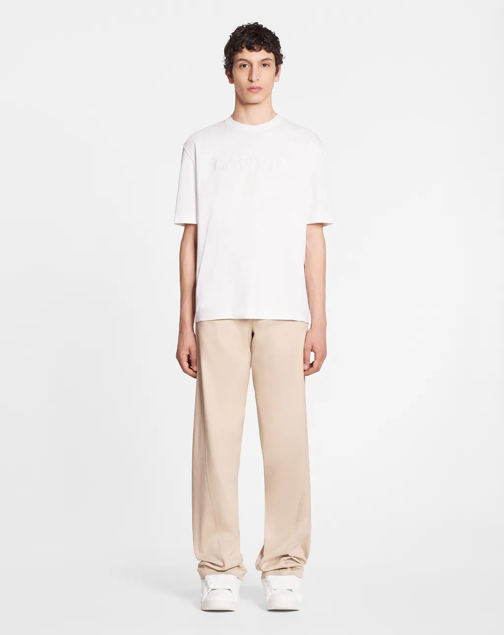 Button Detailed Straight Leg Pants
