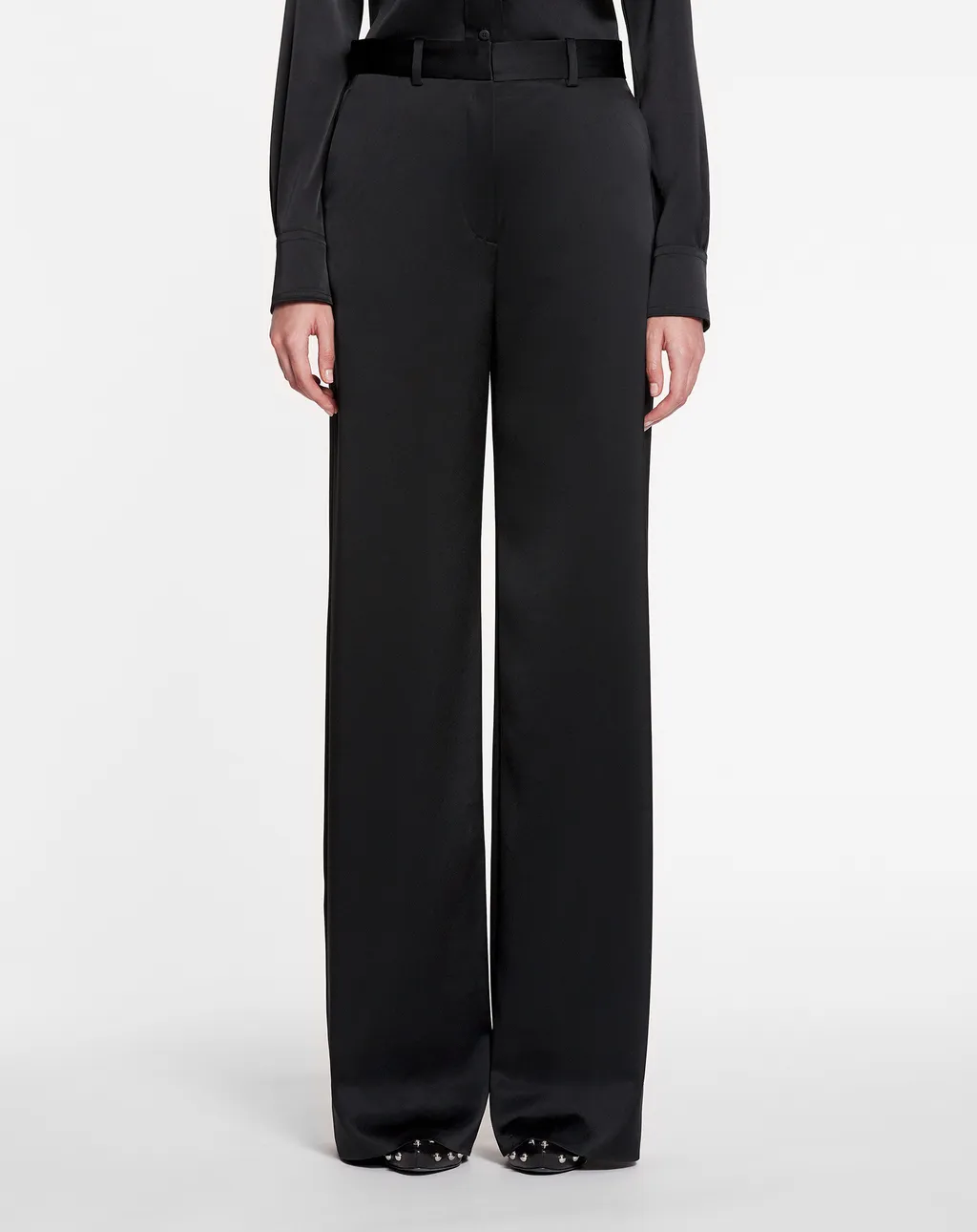 High Waist Straight Leg Pants