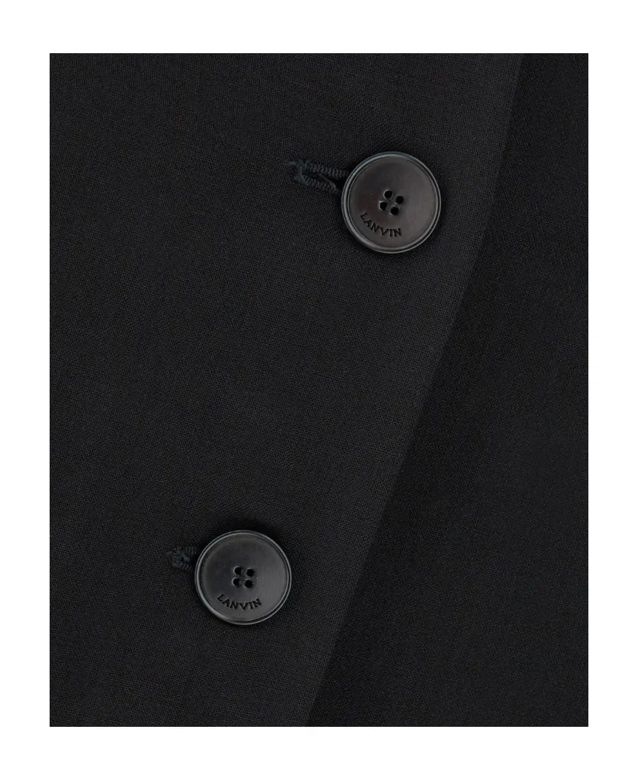 Button-Detailed Tailored Mini Skirt