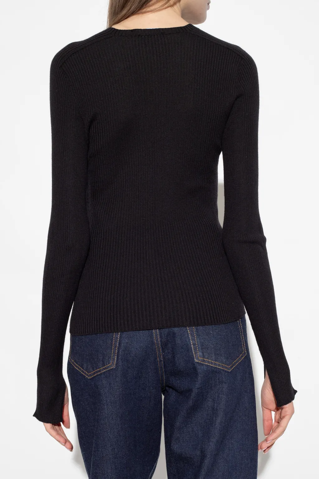 Ribbed Crewneck Sweater