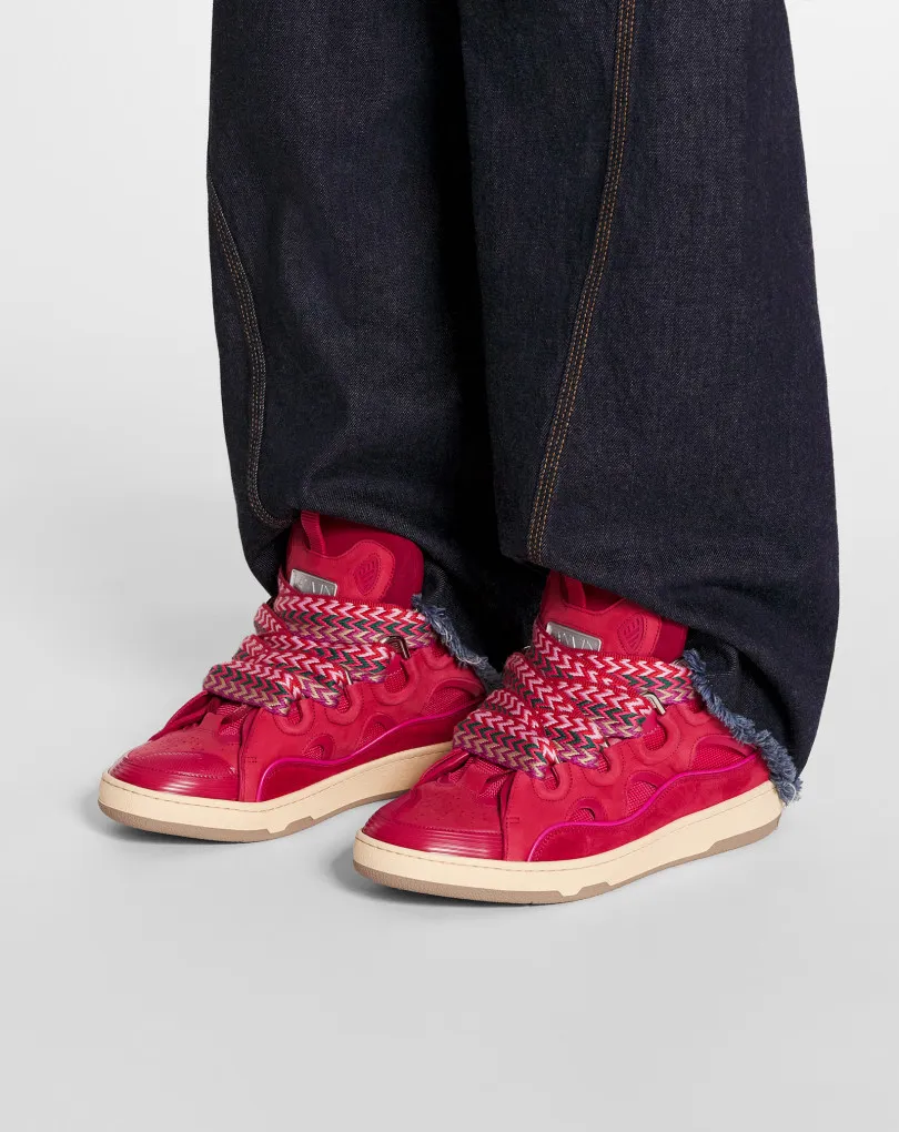 Curb Chunky Leather Sneakers