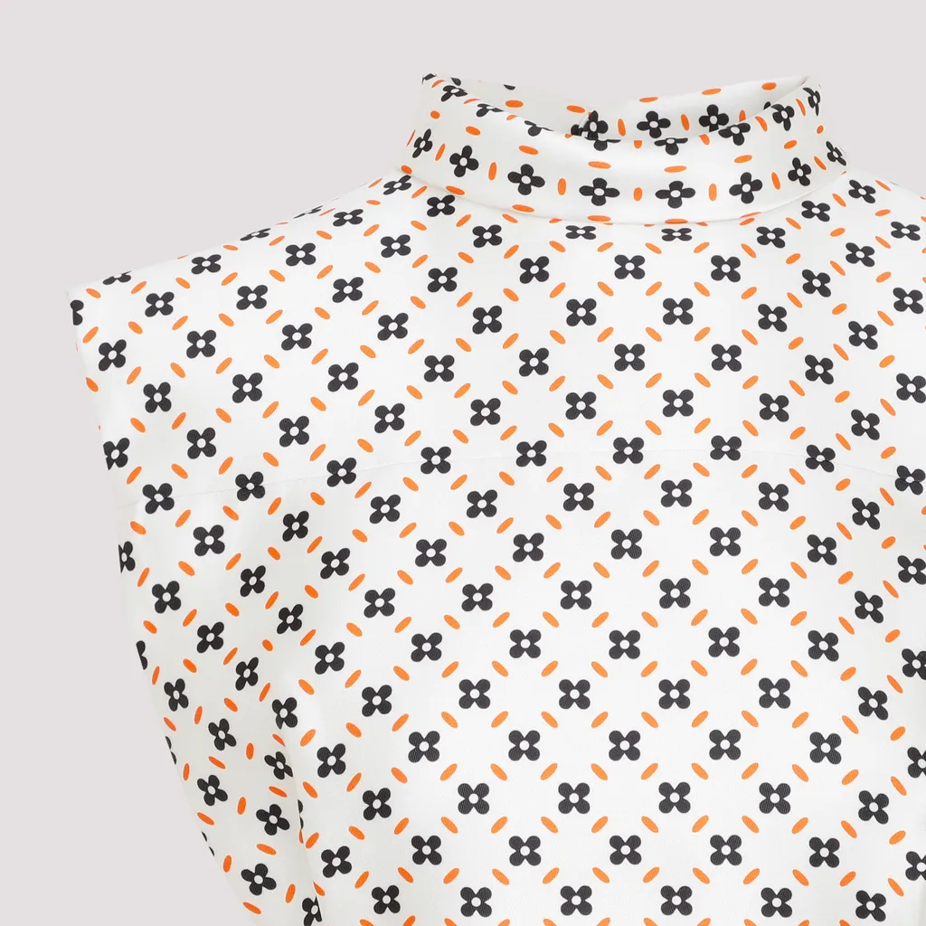 All-Over Printed Sleeveless Top