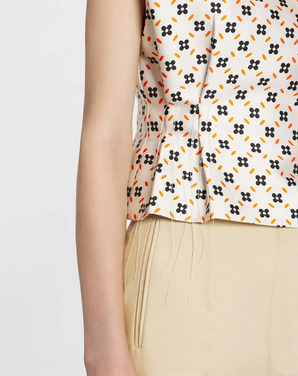 All-Over Printed Sleeveless Top