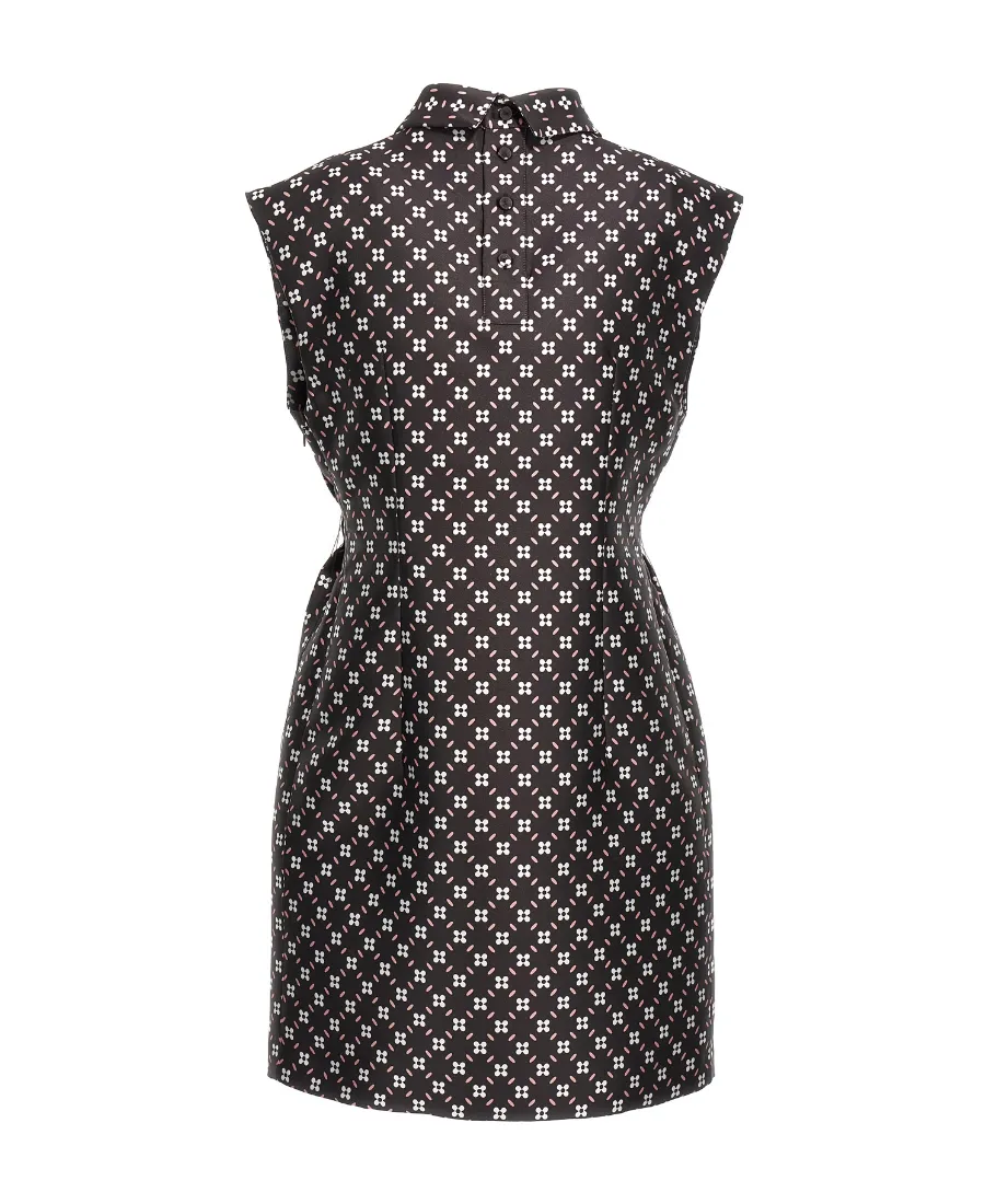 All-Over Floral Printed Mini Dress