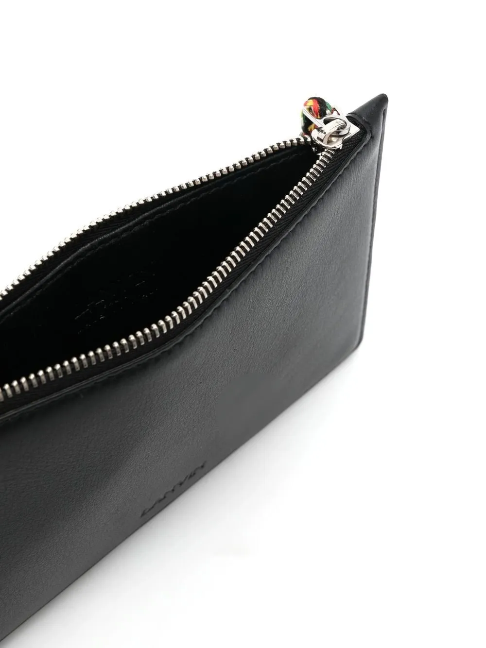 Logo-Debossed Leather Clutch