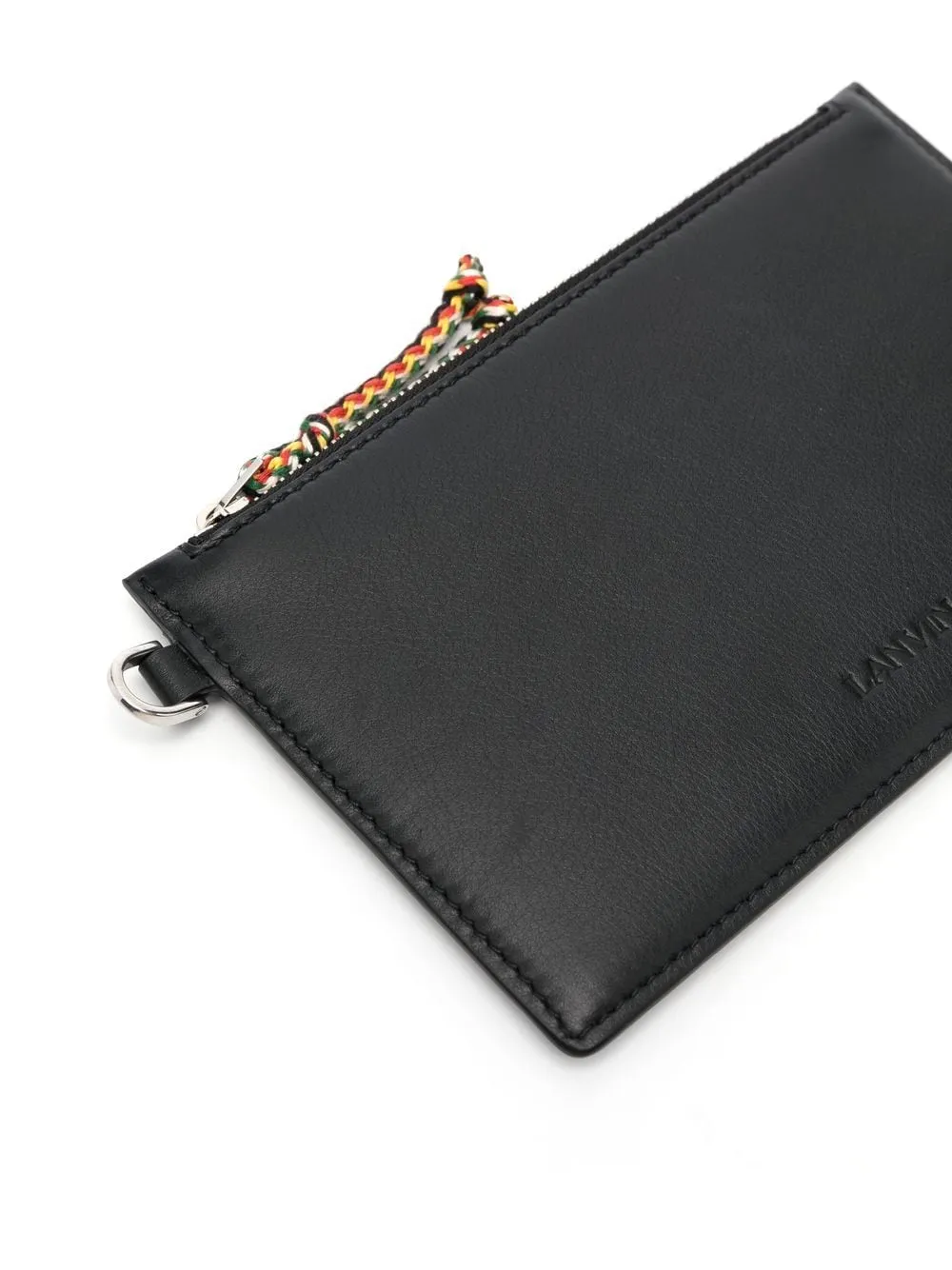 Logo-Debossed Leather Clutch