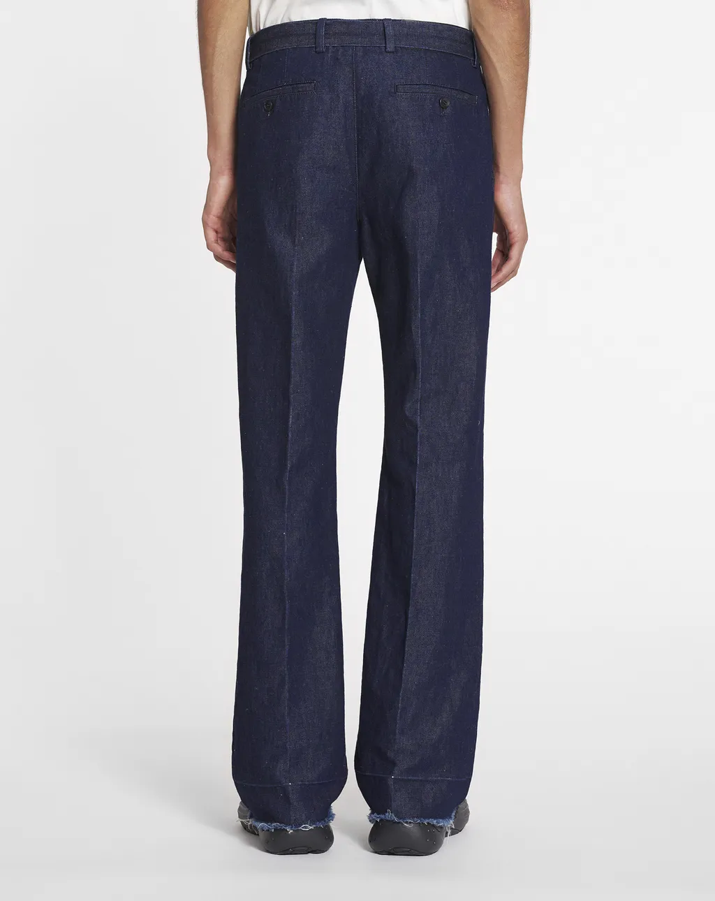 Wide Leg Belted Jeans