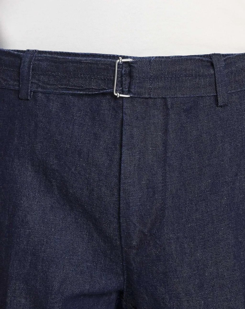 Wide Leg Belted Jeans