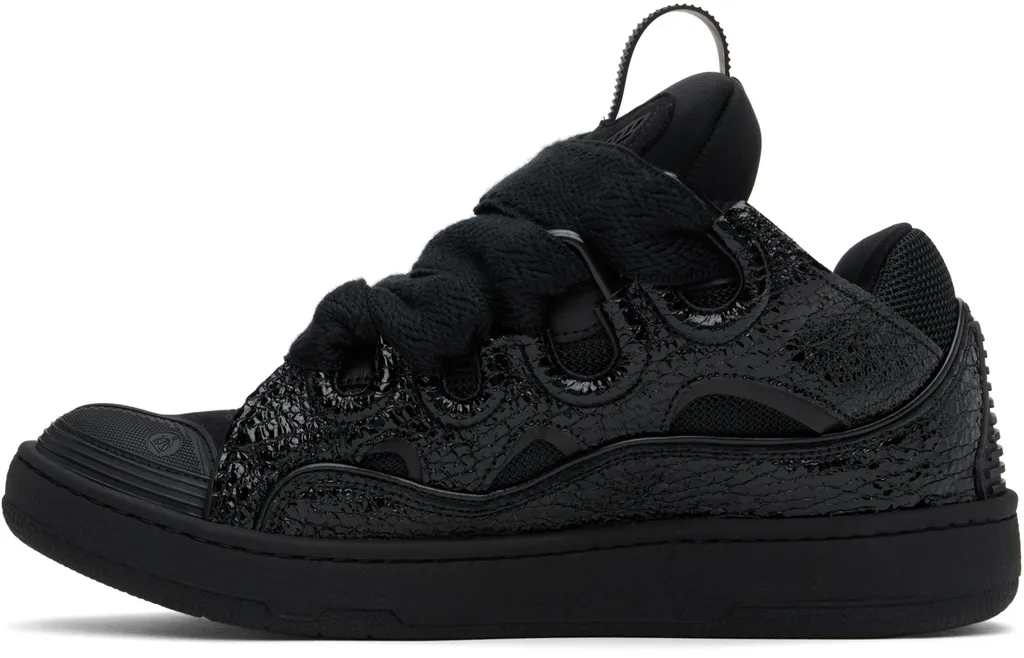 Curb Grain Lace-Up Sneakers