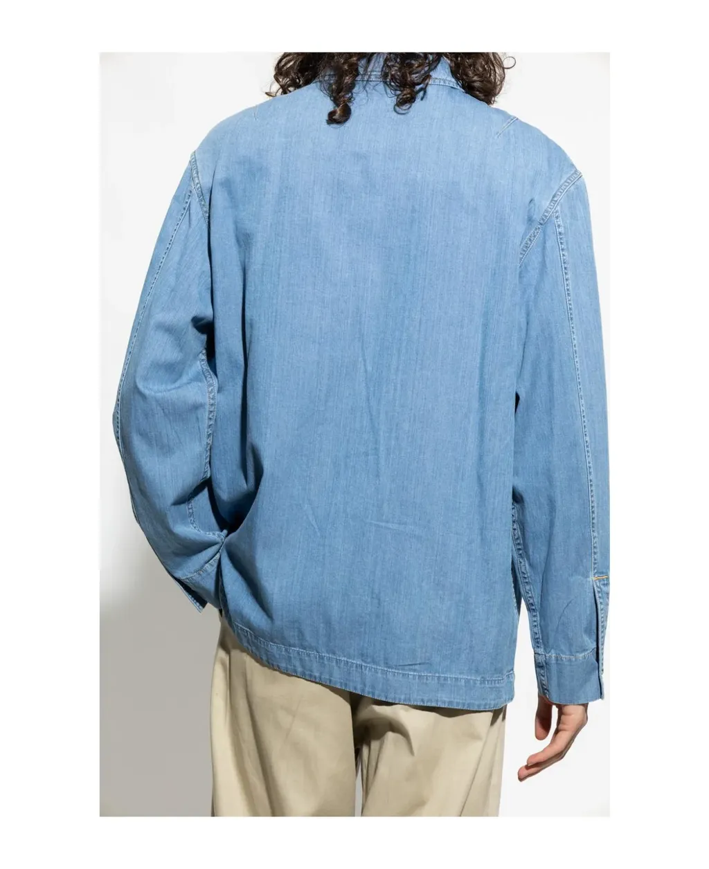 Zipper Denim Shirt