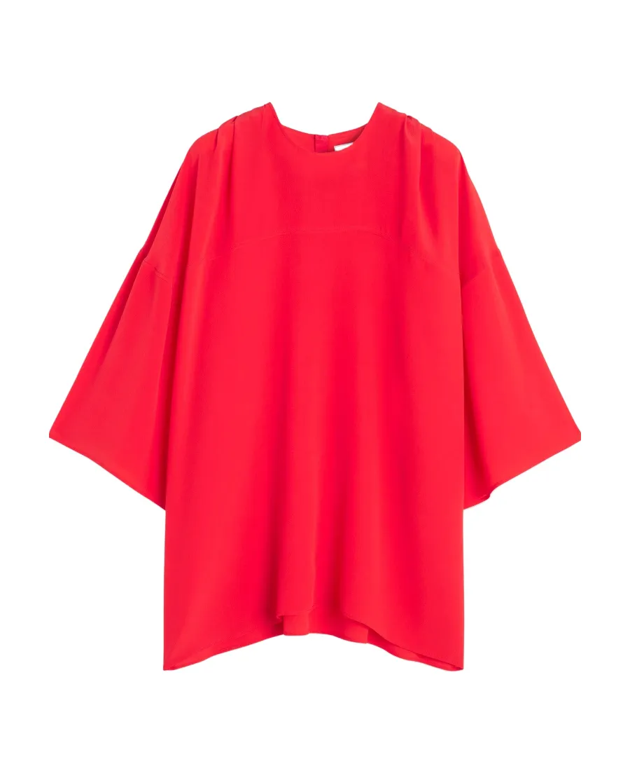 Relaxed Fit Draped Blouse
