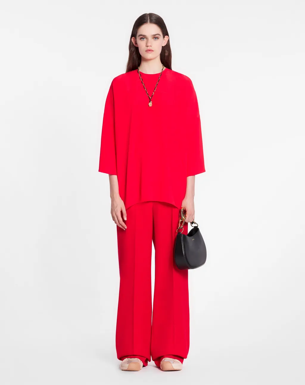Relaxed Fit Draped Blouse
