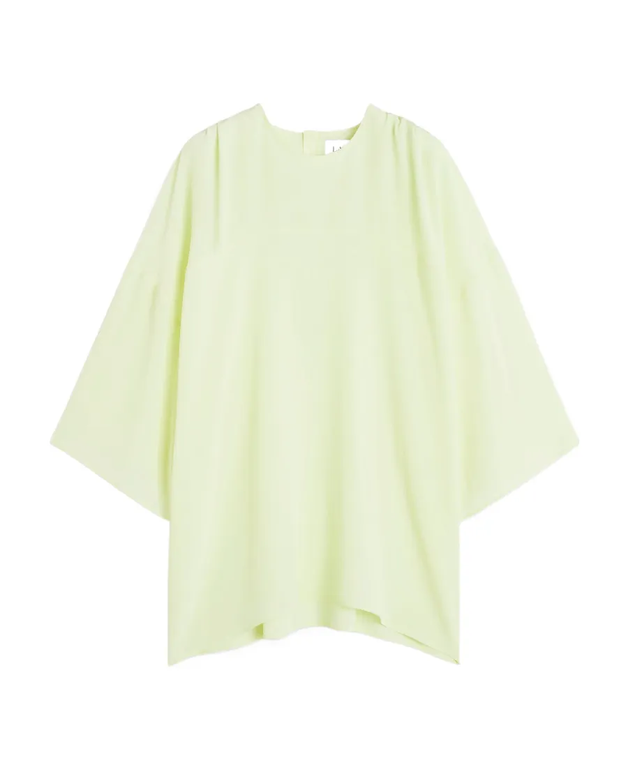 Draped Silk Blouse