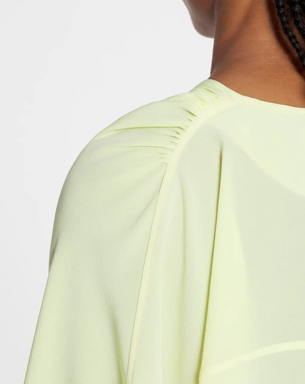 Draped Silk Blouse