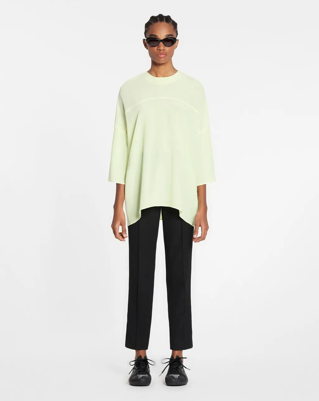 Draped Silk Blouse